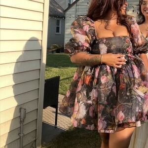 Selkie Fete de Fleurs Puff Dress